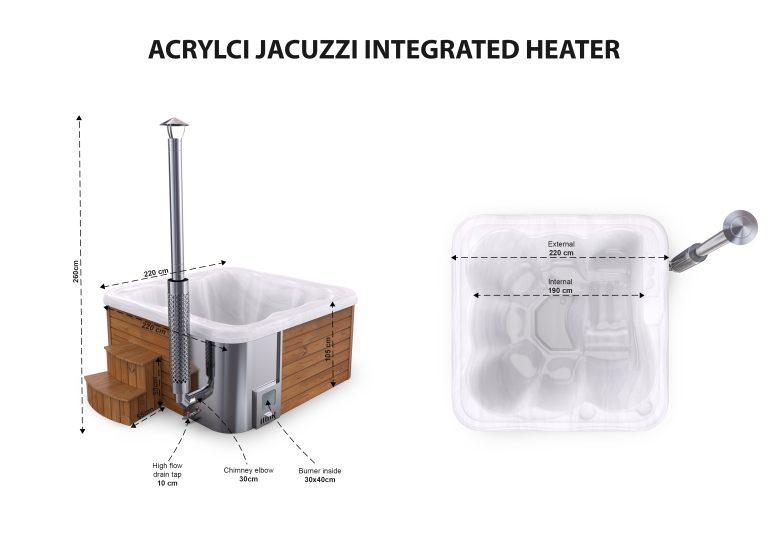 20. Acrylic Jacuzzi integrated