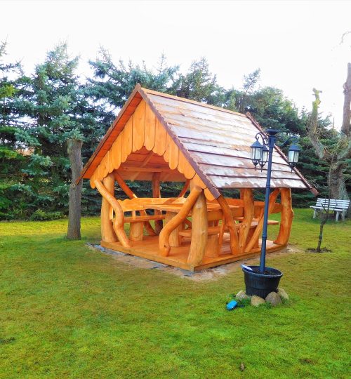 Gartenhütte Hexenhütte Rustikal RST2.5x3